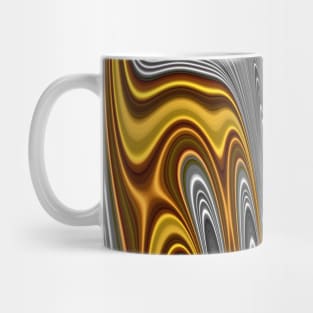 complex gold and silver art deco style Mug